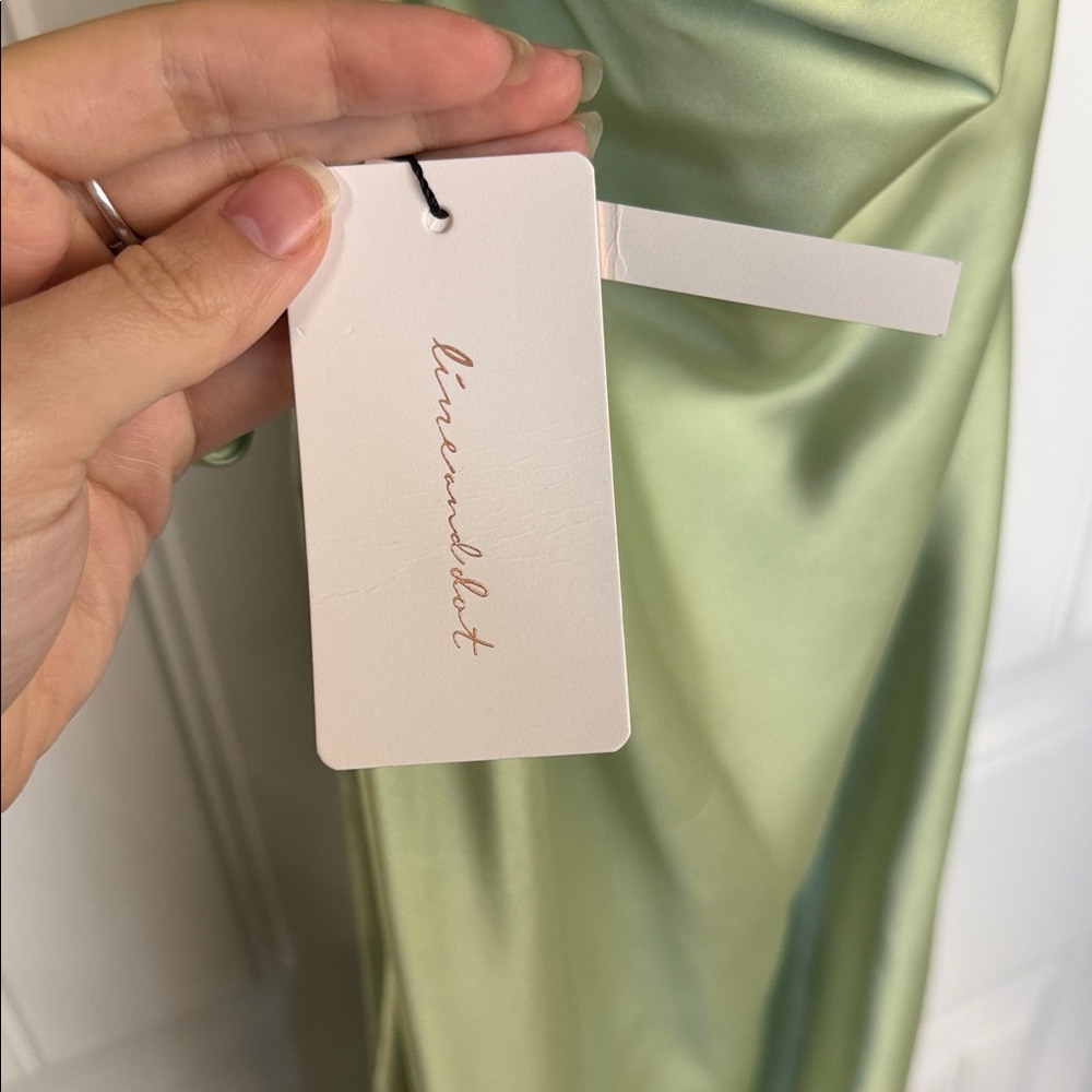 Line & Dot x REVOLVE Kira Maxi Dress in Pistachio Green - Picture 8 of 10